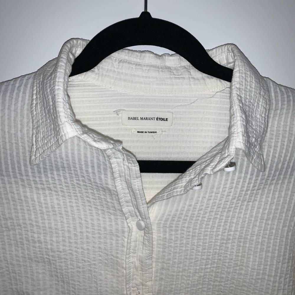Isabel Marant White Button Down Shirt - Picture 2 of 10